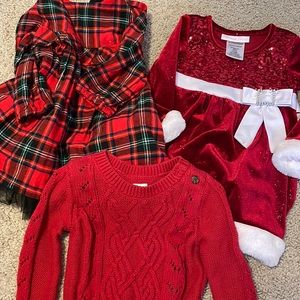 Baby girls 12 month holiday lot